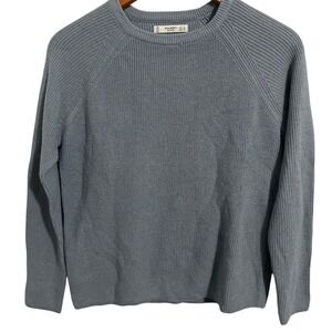Mango Dusty Blue/Purple Long-Sleeved Crew New Sweater Women's Size‎ XS